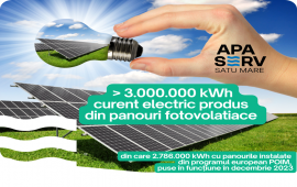 Am produs peste 2.786.000 kWh curent electric cu panouri solare